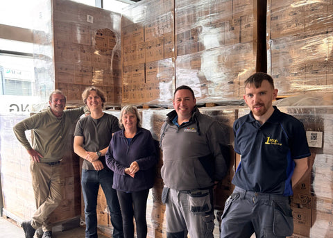 The delivery of Ecofuel EcoBriquettes to st Vincent de paul in galway in June 2025